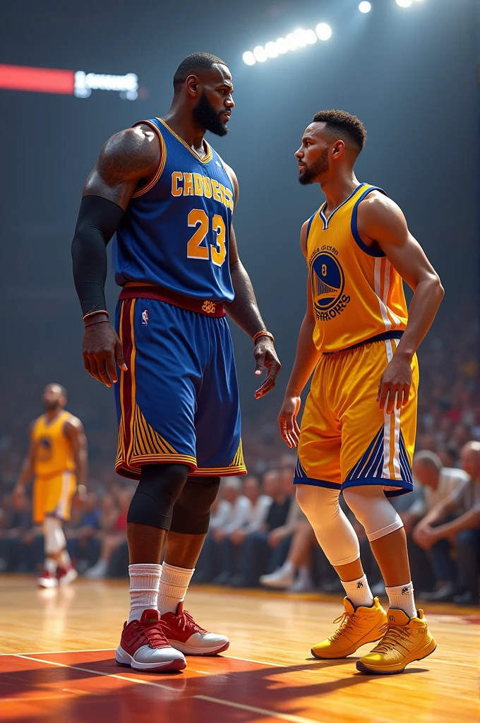 Imagen de Lebron James junto a Stephen curry