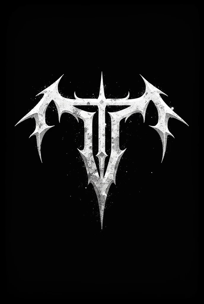 Create a logo for my heavy metal band, I want striking white letters and the background should be black, Letters must have a unique style and be clearly legible.. The T llerra should stand out and if possible have some distinctiveness in all redness. I want more details and leftovers and relices in the letters. The letter L at the end must be backwards The name of the band is LETAL