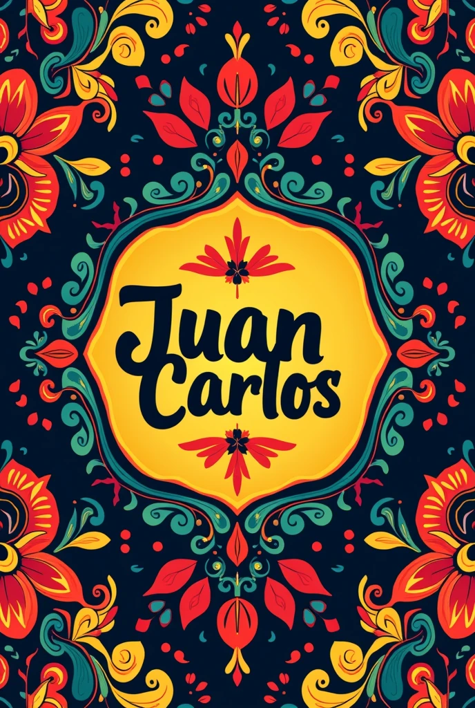 create a mexican logo, colorful and elegant with the phrase "Juan Carlos" "Local restaurant"