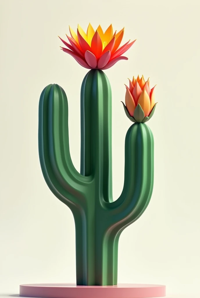Cactus format Y with flower