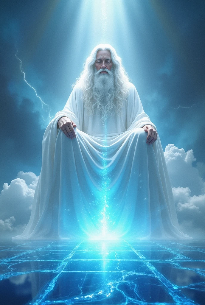 For example, In Exodus 24,:10, It is said that Moses and the elders of Israel saw God and described his appearance as a sapphire pavement., similar to the clear sky. and again in Daniel 7,:9, it is described that God had hair white like wool and clothing white like snow..