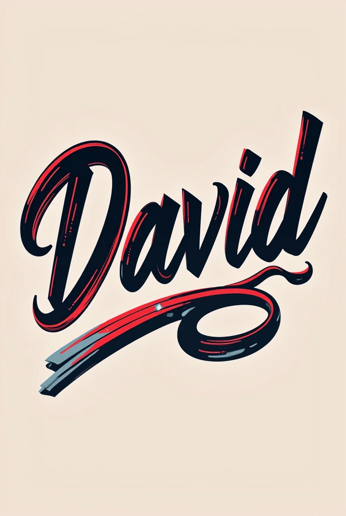 Hair salon logo with the name David