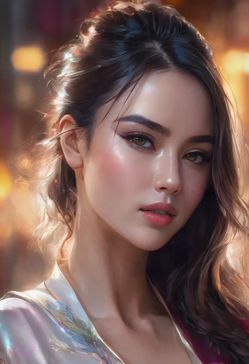 (best quality, 4k, 8k, high resolution, masterpiece: 1.2), ultra detailed, (realistic, photorealistic, photorealistic: 1.37), messy blue hair, honey eyes, freckles, women, portrait, cinematic, bokeh, soft lighting , ethereal atmosphere, dreamy expressions, dynamic composition, textured background, vivid colors, subtle smile, elegant pose, professional, artistic, portrait photography, Latin woman, ((perfect eyes, honey eyes, super detailed and black hair faded to blue )), ((35 years old, height 1.65 m)), boasts perfect measurements of 110 cm chest, the body of a yoga teacher. Dressed in a white bikini on the beach, practicing yoga