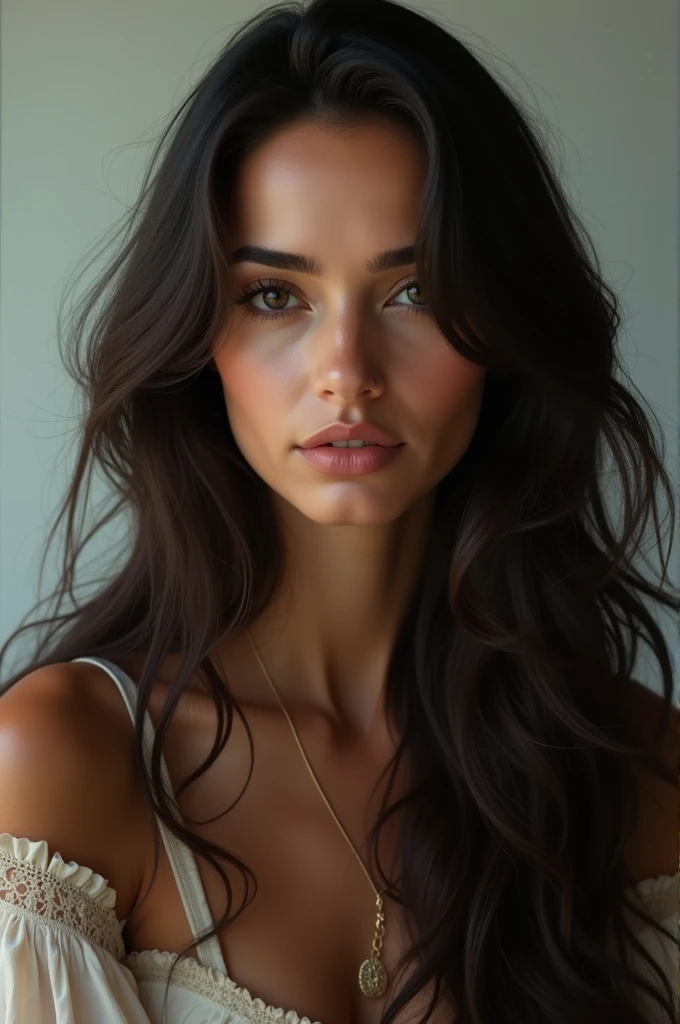 Asli tandogan, Turkish actress, with very long hair