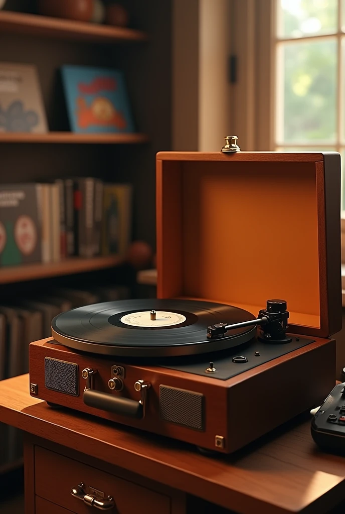 A lively record player 