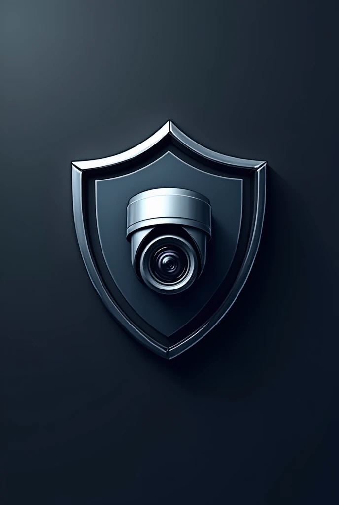 A logo, security camera inside a shield