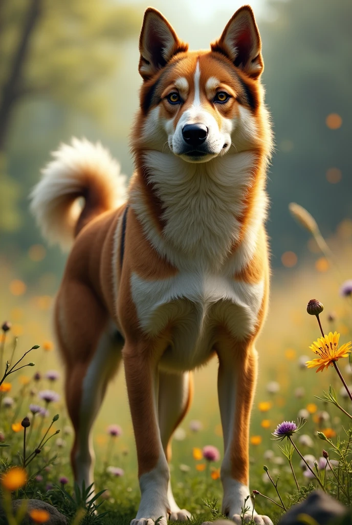 A hybrid dog