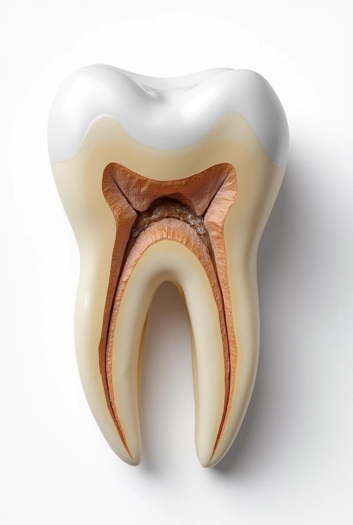 an image of the occlusal surface of a molar (can be higher or lower), identify:
Mesial and distal pits Triangular ridges 2 cusps