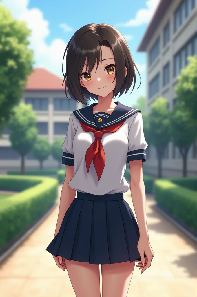 Schoolgirl without skirt
