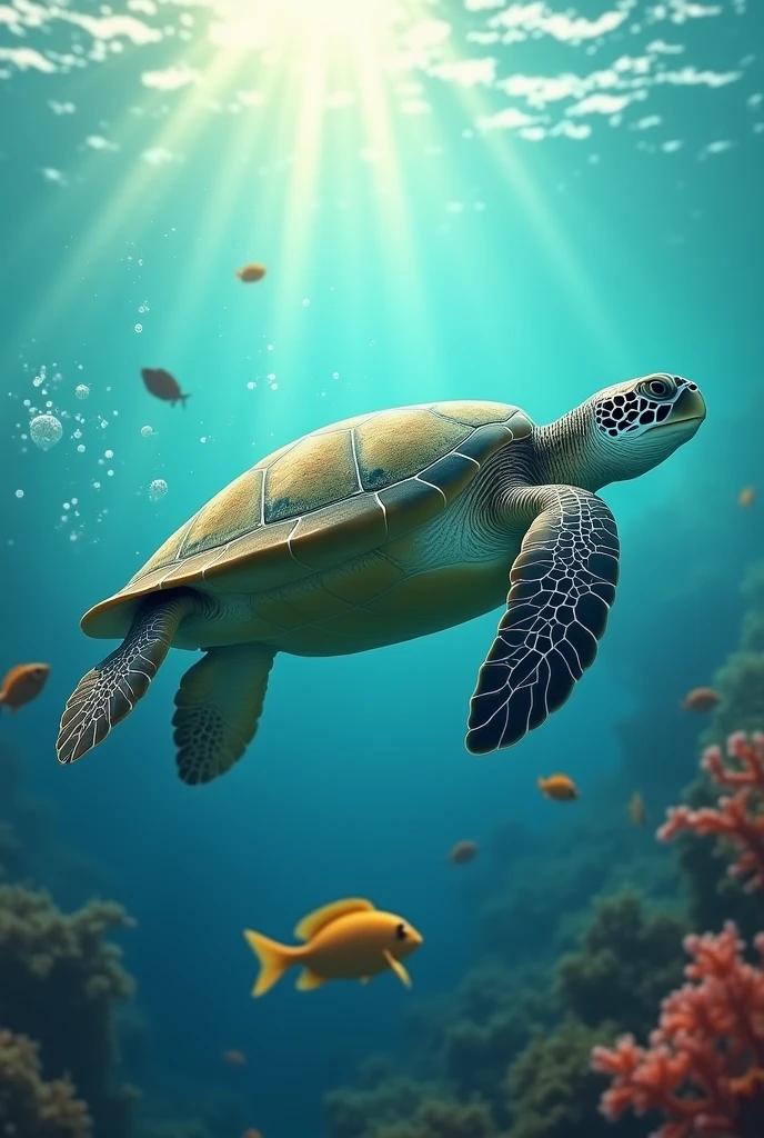 a sea turtle