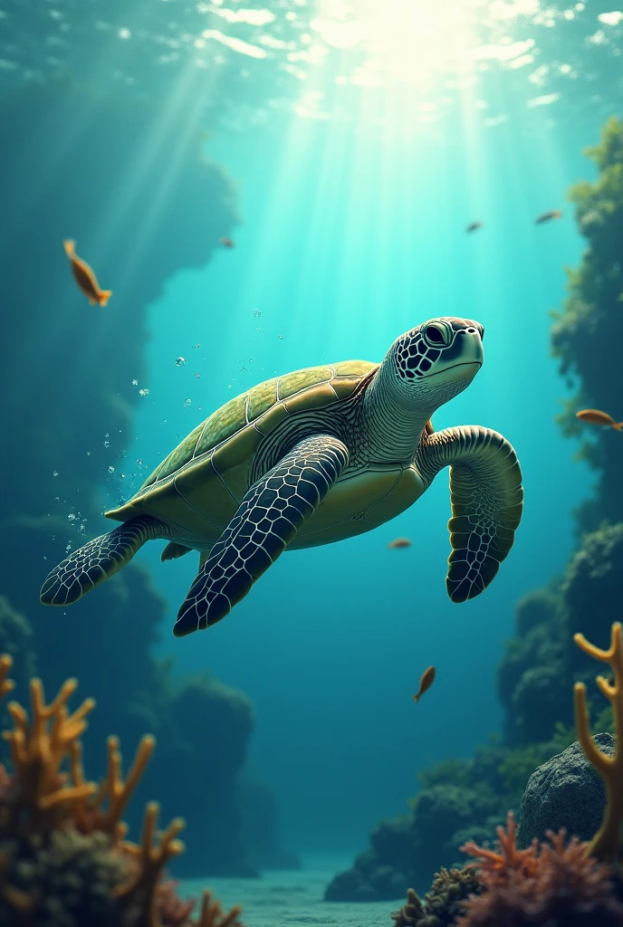 a sea turtle 