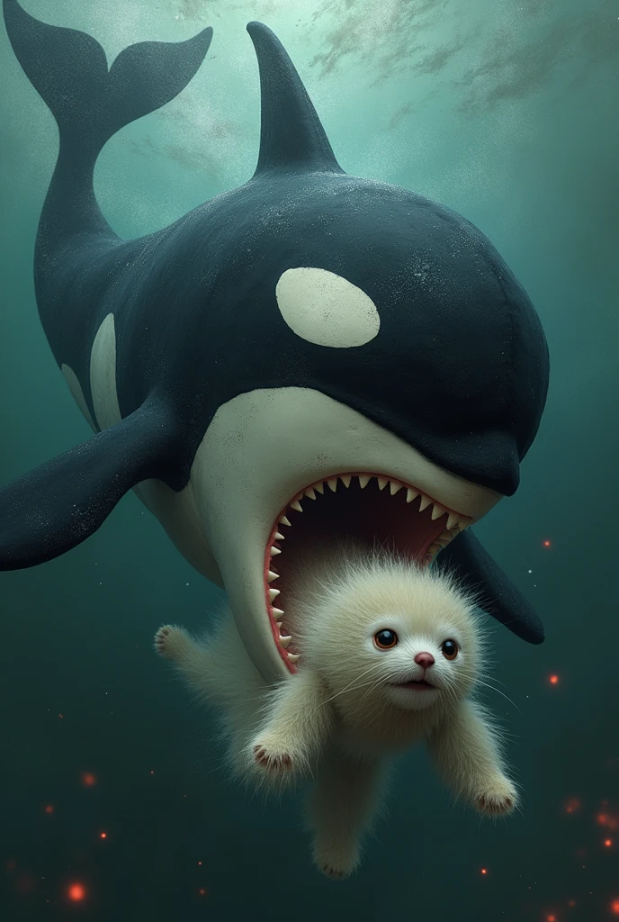 Furry por orca dentro unbirthing