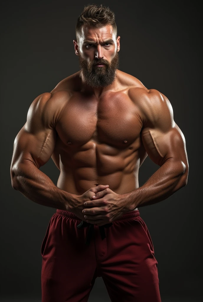 A muscly man shows me his dick