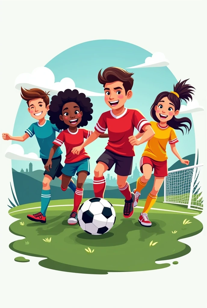 Friends' soccer logo