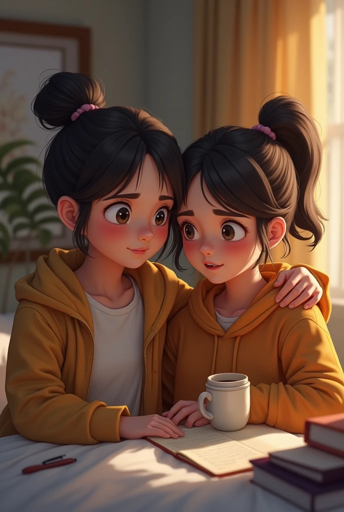 A supporting teenager/helping your teenage friend