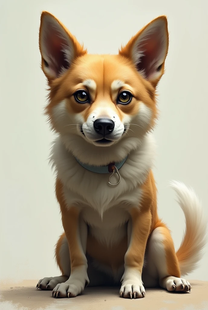 Dog with a human head