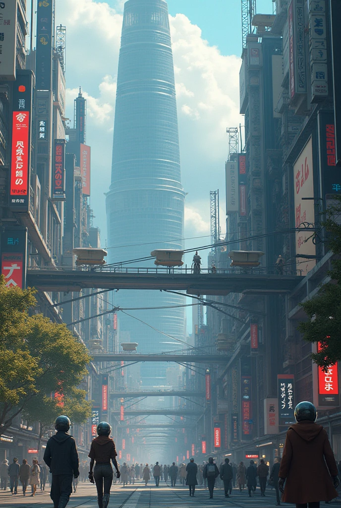 (Highest quality,4K,High resolution,masterpiece:1.2),Very detailed,Japan in 2600、sf