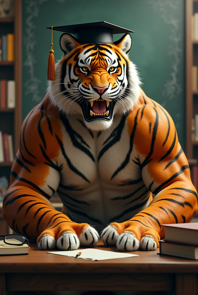Tiger Man at school