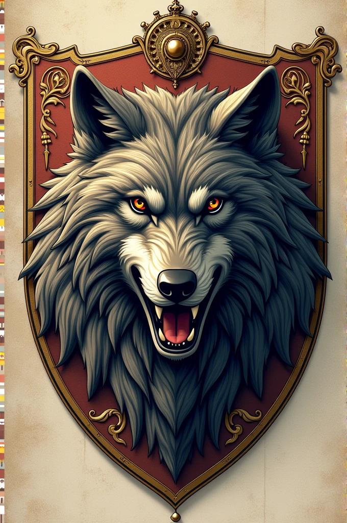 Coat of arms with the head of a wolf