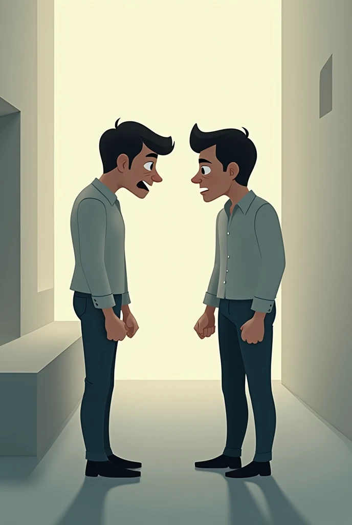 Psychological insults towards another person educational image that is animated