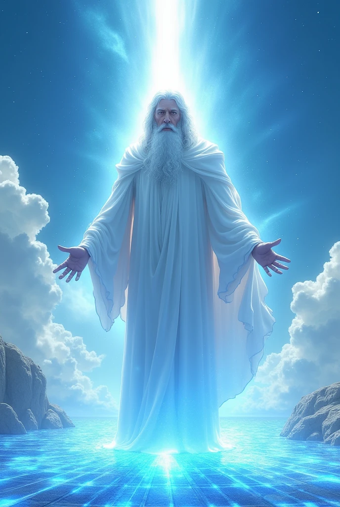 For example, In Exodus 24,:10, It is said that Moses and the elders of Israel saw God and described his appearance as a sapphire pavement., similar to the clear sky. and again in Daniel 7,:9, it is described that God had hair white like wool and clothing white like snow..