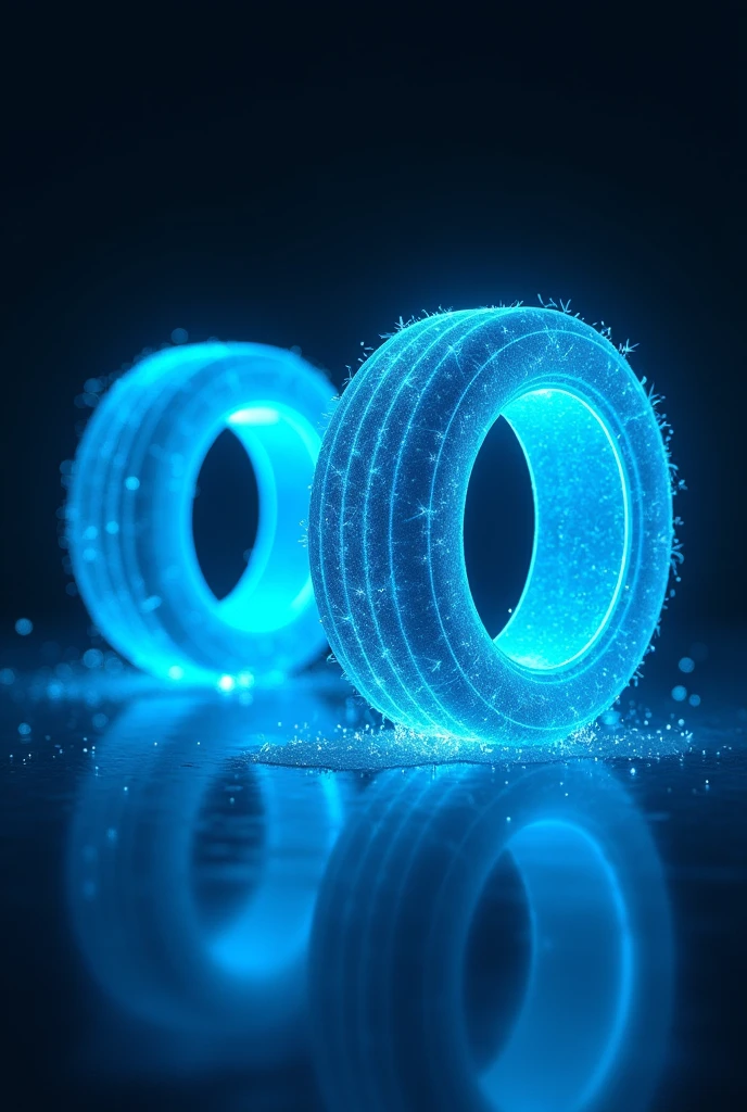 Blue electric tires