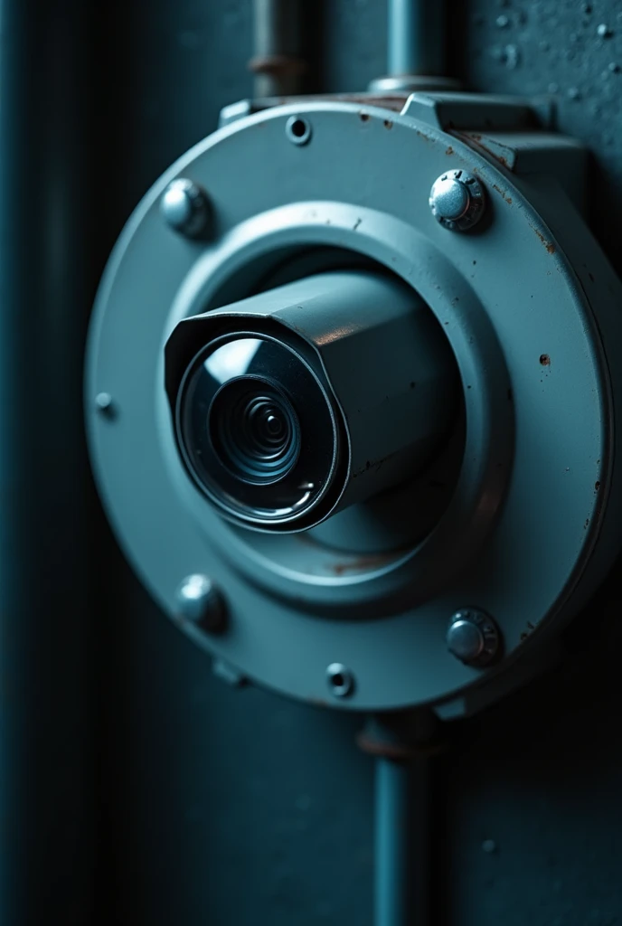 security camera inside a circle