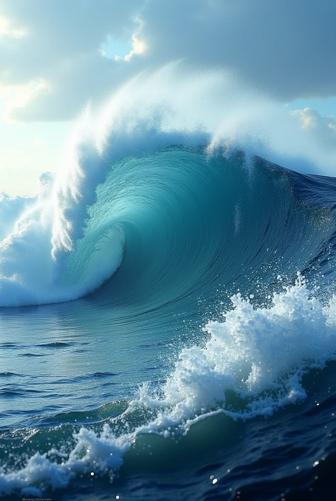 To create a wave breaking in the sea