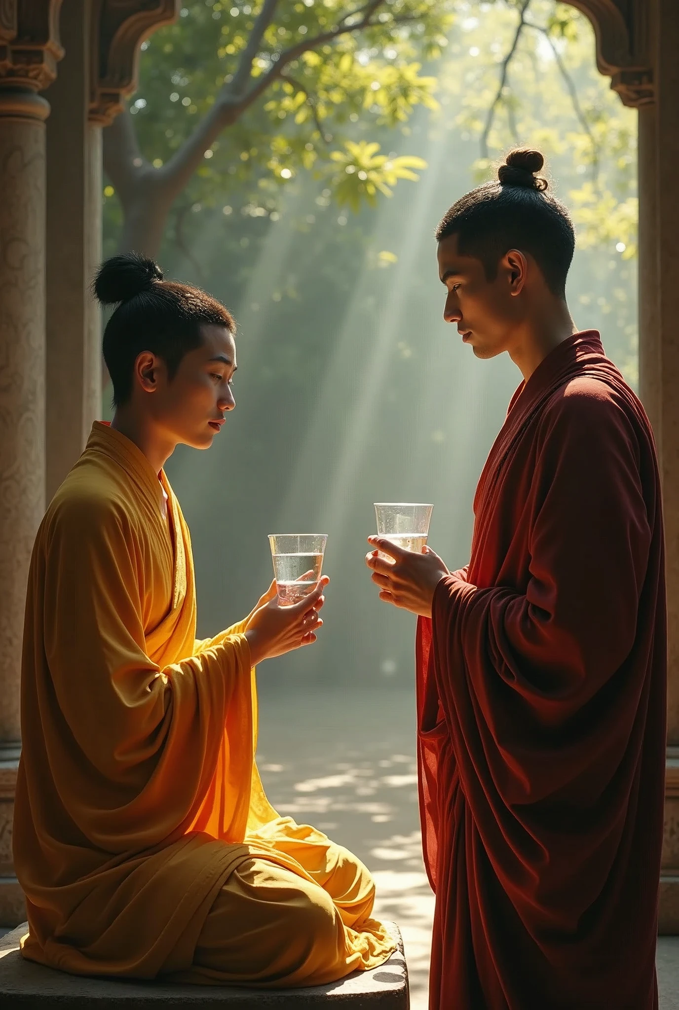 Once, a young man was deeply troubled by his frequent bouts of anger. Frustrated with his inability to control it, he sought guidance from Buddha and asked how he could manage his temper. Buddha listened carefully and then handed the young man a glass of water, instructing him to hold it without spilling.