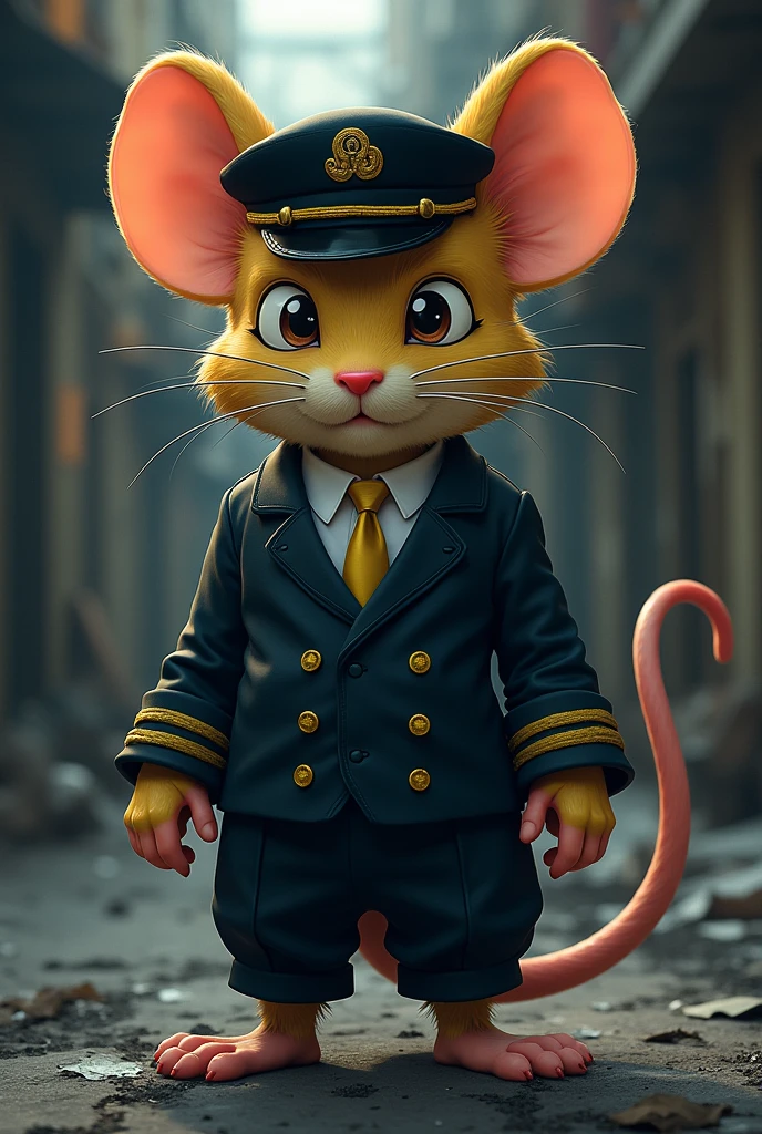 Create for me a mouse fused with Jotaro Kujo