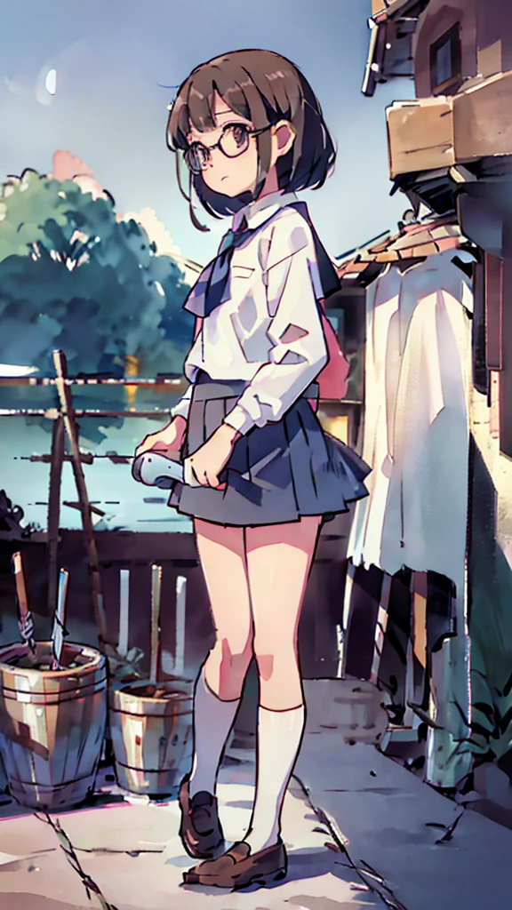 Seaside、Sanctuary、Dazzling Light、Many towers in the distance、Big Moon、metropolis、Tall buildings、Looking up at the stars、water、Midnight、Moon、Blue light、sky、sea、Nsfw、masterpiece, high quality, 4K, HDR,, Stable Diffusion prompt: schoolgirl with short、brown hair and red-framed glasses, wearing a white blouse and navy skirt, white panties visible, navy socks and brown loafers, in a state of arousal and trembling with sexual climax,simple illustration style, In a nichijou (everyday life) Setting Image generation AI model used: Stable Diffusion (eleet- model)
id: i2