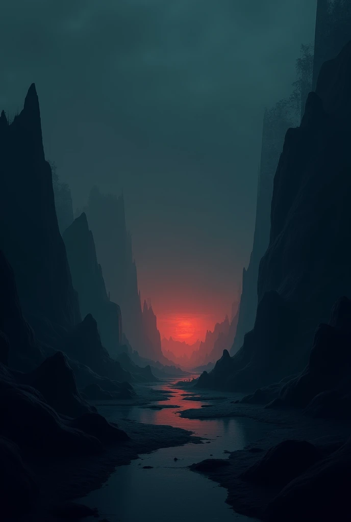 Abstract digital background with dark colors emphasizing the center