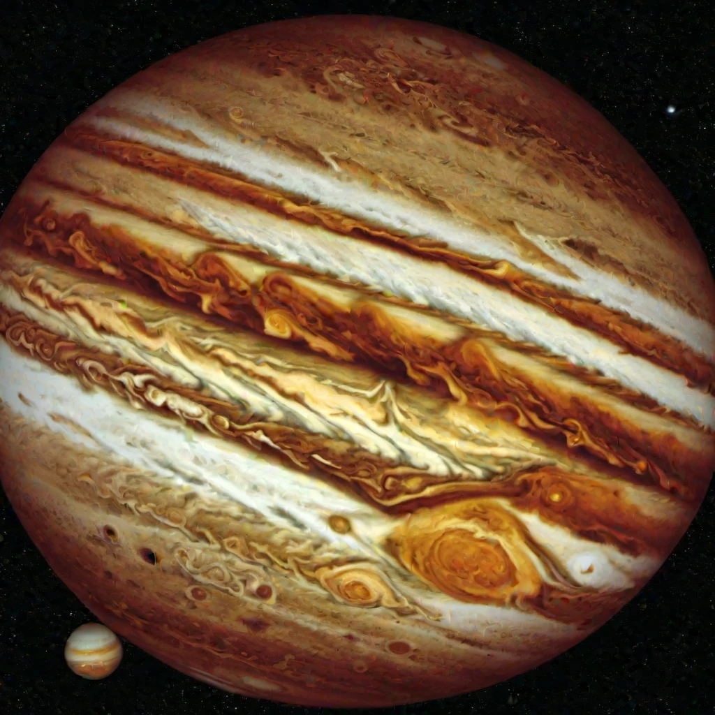 (masterpiece, best quality:1.2), Jupiter, gas planet, Jupiter Gas Giant
