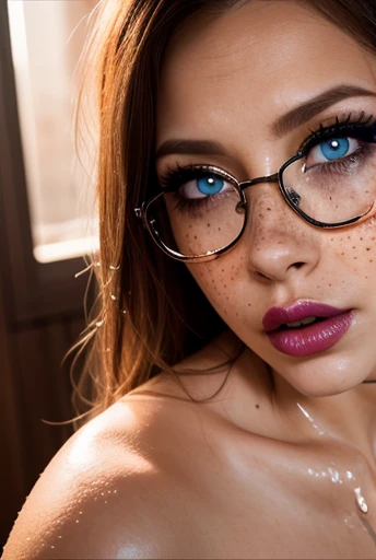 extremely detailed,score_9, score_8_up, score_7_up, score_6_up, score_5_up, score_4_up,surreal angle,sunrise,playful-shadows,vivid-colorful,realistic eye,freckles,shy,angel make-up,glasses,dripping bimbo lips,shy1beauty
 realistic phantasmgoria,dripping, agony selfie,huge detailed scene