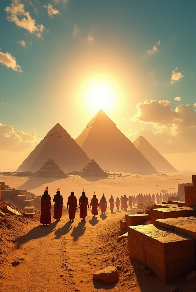 Egyptian Pyramids, Midsummer Sun