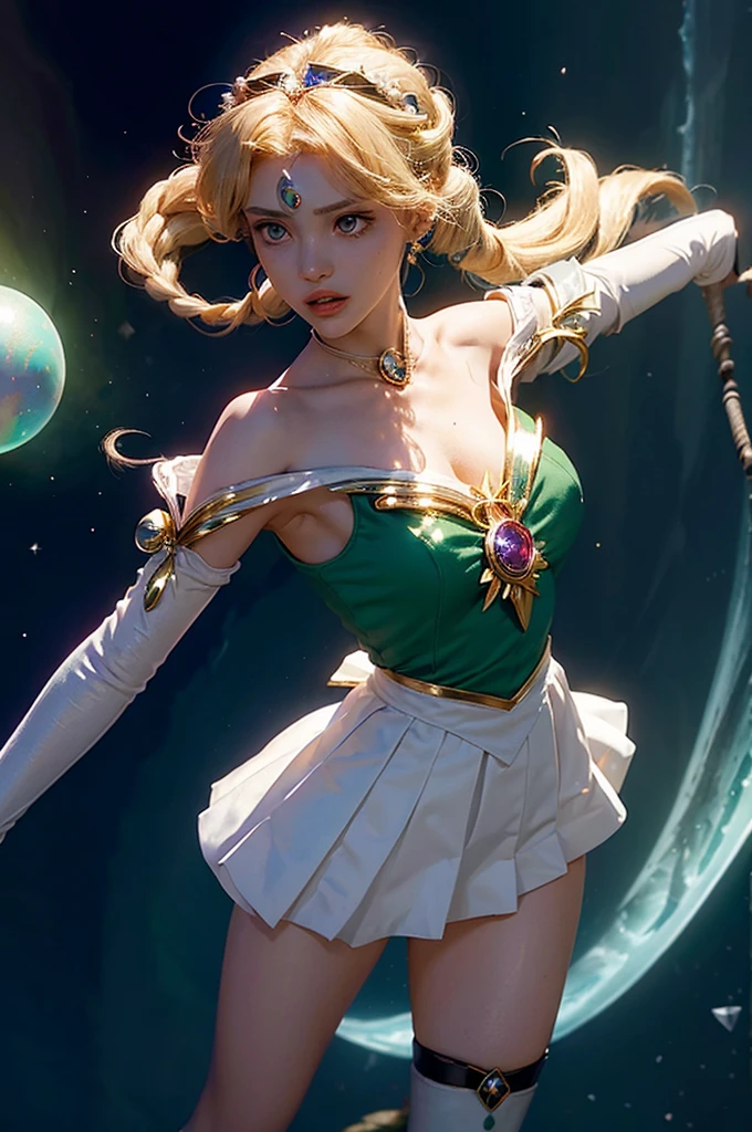 (sailor moon) elemental_mage, (blonde twintail hair),forehead gemstone_tiara, ([ethereal_tunic|elemental_corset]:1.3), [green orb_of_power:10], iridescent ([choker:magical trim:0.4]:1.7) radiating on ([elemental pauldron:spellbound shoulder:0.4]:1.5), forehead, channeling, prismatic eyes, floating_island, short elemental_staff, [ombre, elemental_braid:0.1], [gloves high, magical_grimoire, enchanted_skirt plisada:0.4],long white cape opened
(__views__:1.2),
__body-parts__,
Expressive Hues, Vibrant Palette,Dynamic Brushwork,sharp focus,
