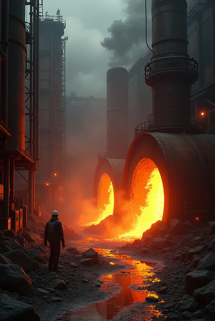 chemical recovery sector, furnaces burning strong black liquor, transfornmando em smelt