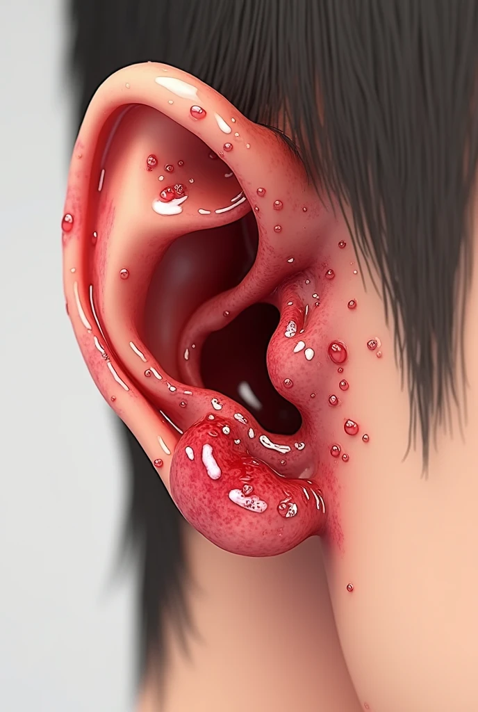 Ear itching and bleeding
