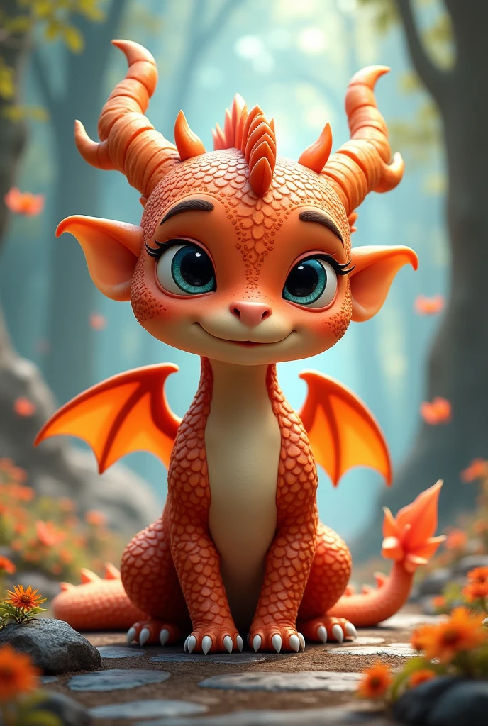 Cute human with a dragon theme