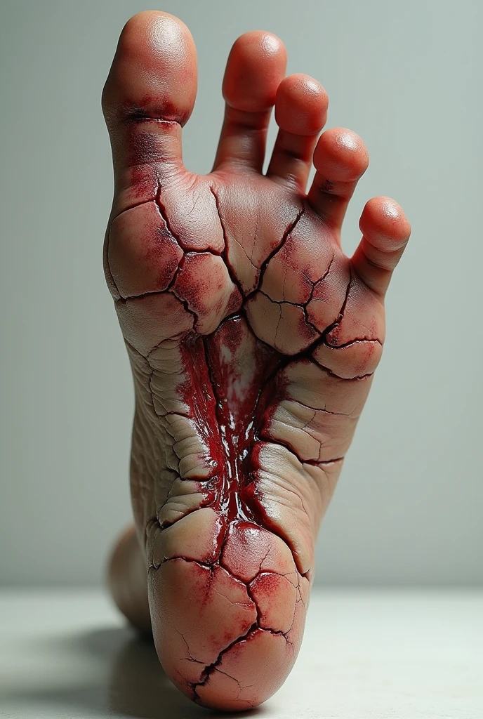 Crack in the foot