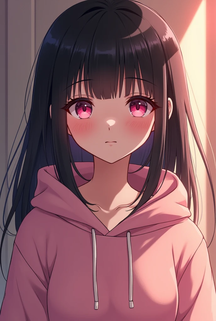of course!Here's how I rewrote the text for AI illustration::
---
「with jet-black bangs that fall straight across her forehead、she has cute, pink eyes that smile sweetly。She's wearing a baggy hoodie、She exudes a charmingly alluring aura。」
---
By using this text、you can emphasize specific features and request an AI to generate an illustration。
This message was generated by Nova - you can download it for free:
https://novaappai.page.link/tVcf3qWQdwRkMjUVA