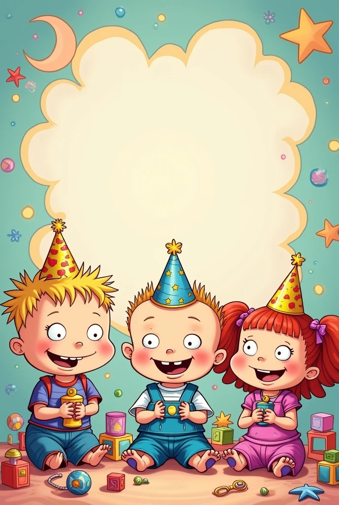 A Rugrats baby shower invitation