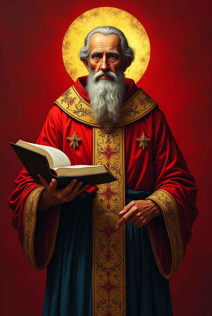 Religious red T-shirt of Saint Anthony, The large