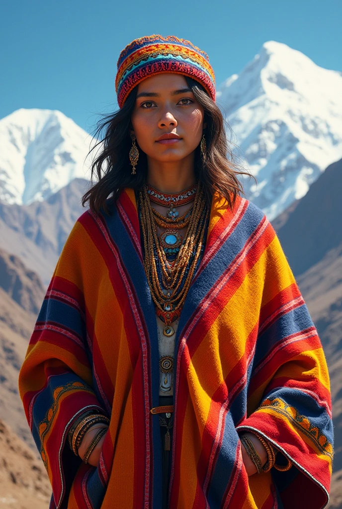 Dressed in the colors of Bolivia