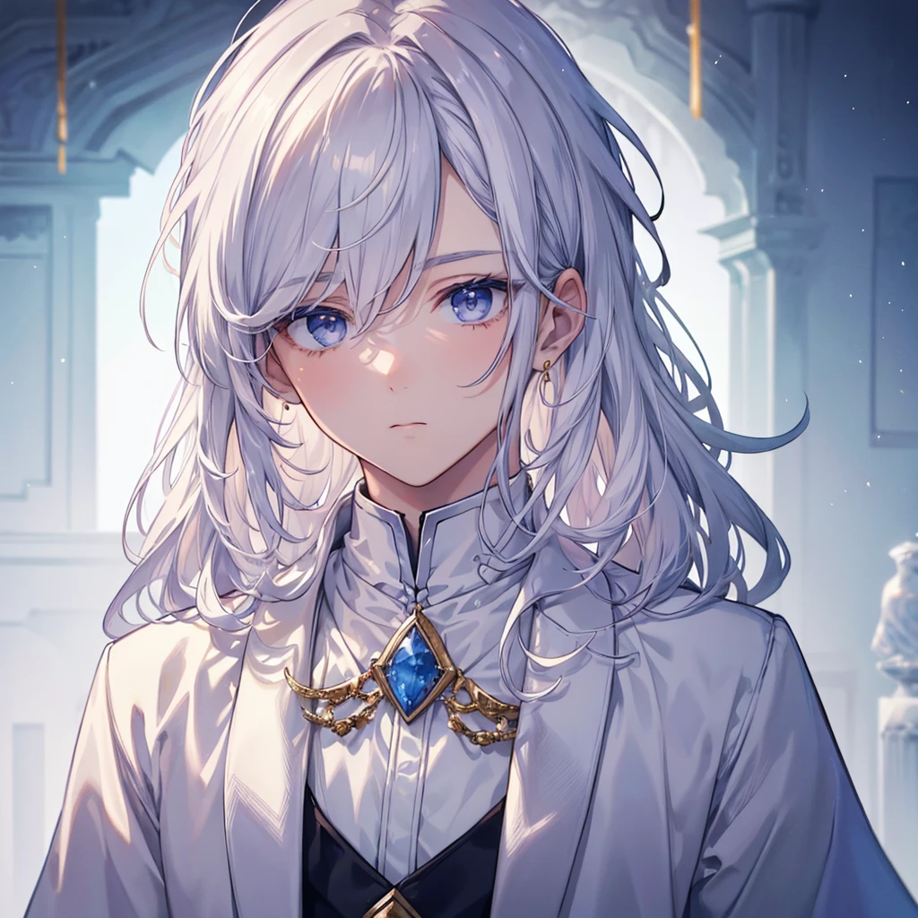 Boy, male, ethereal, extremely detailed, extremely beautiful boy. God like, ethereal, fluffy hair , ultra handsome. Portrait, simple clothes, portrait, detailed face