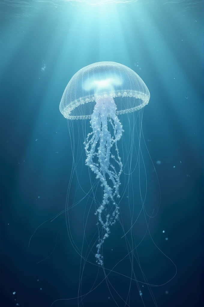 The Jellyfish" symbolizes fluidity, transparency, the sensitivity and, Sometimes, the hidden danger. This sea creature is known for its ethereal nature and its ability to move with the currents of the sea., representing the need to go with the flow of life with grace and adaptability. however, also carries a reminder that not everything is as it seems, with its stinging tentacles hidden