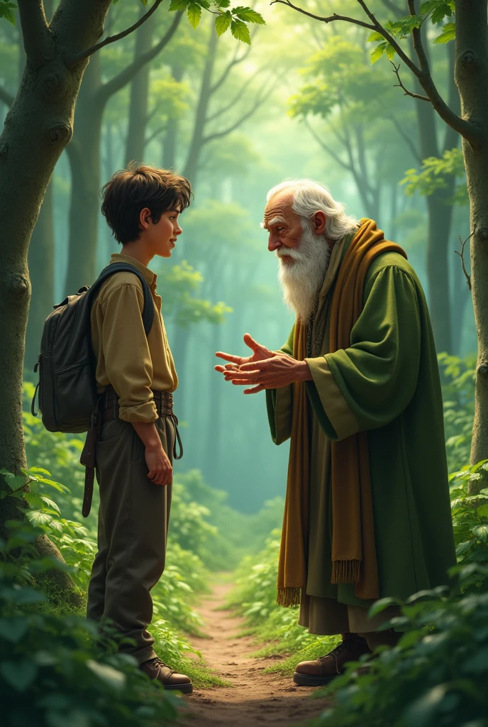 One day, while walking through a forest, he encounters an old man who is getting rid of a bitter cucumber. The old man tells Leo that, Just like the cucumber, there are things in life that we must let go of and avoid. He also warns him that there are thorns in the path of life, but we can deviate to avoid them.