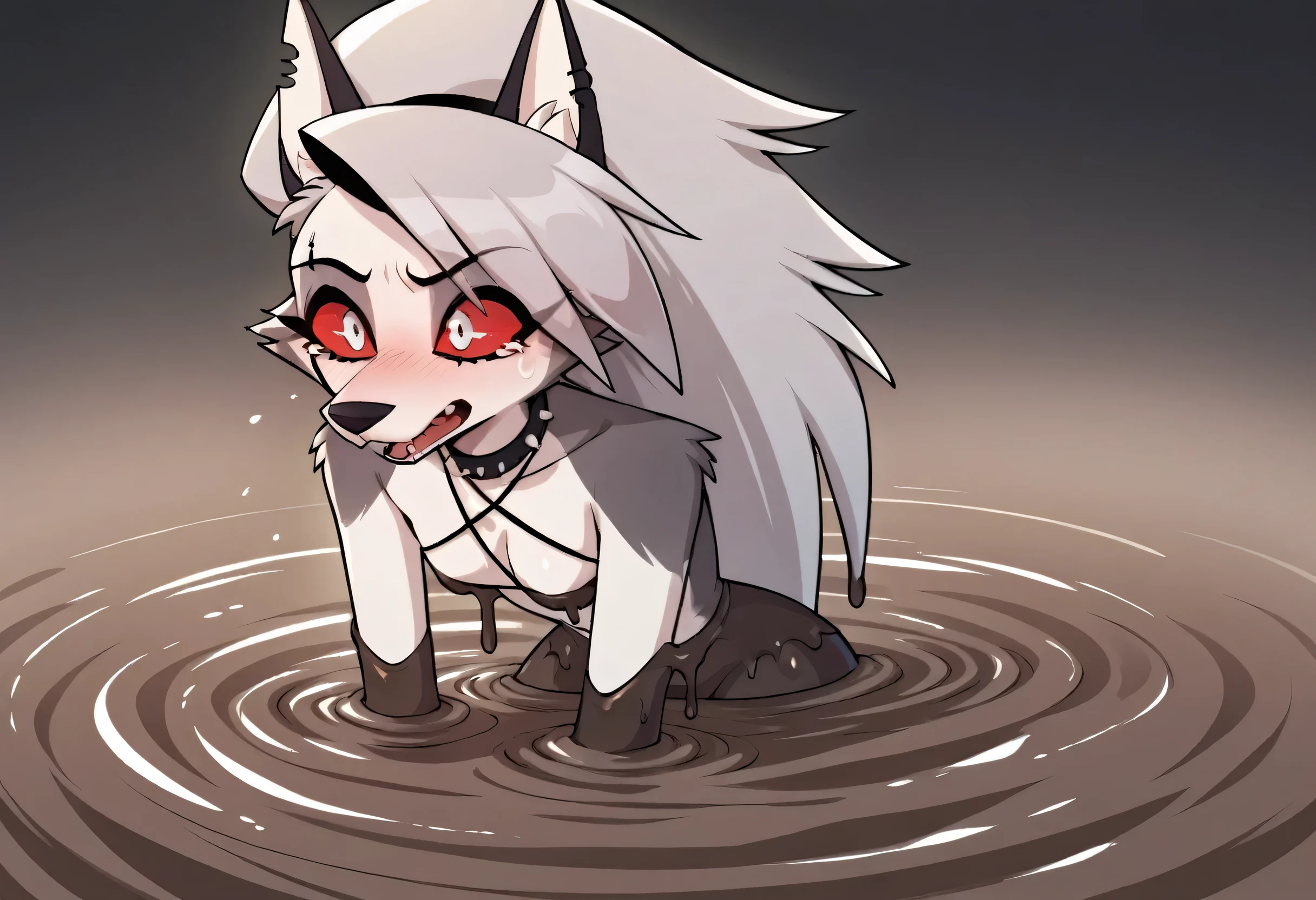 Score_9, Score_8_up, BREAK, source_anime, (1girl, solo), (slime), uncensored, perfect body, slim, thigh high,
Anthro, furry, pose, sexy, naked, black quicksand, sticky, solo, struggling, head down, sucked down, quicksand, arms buried in mud. ,legs buried in mud, limbs missing, sucking, shock, confusion, tears flowing
Loona \(Boss Helluva\),