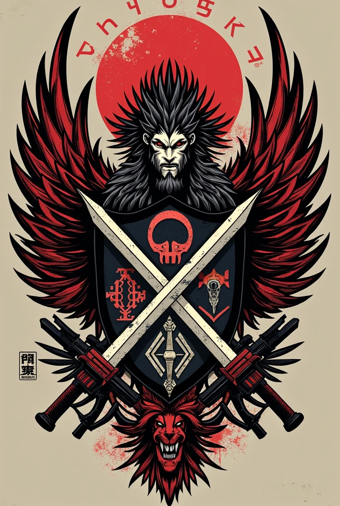 Create a crest using the crests of the gangs from anime and manga as an example. "tokyo revengers"