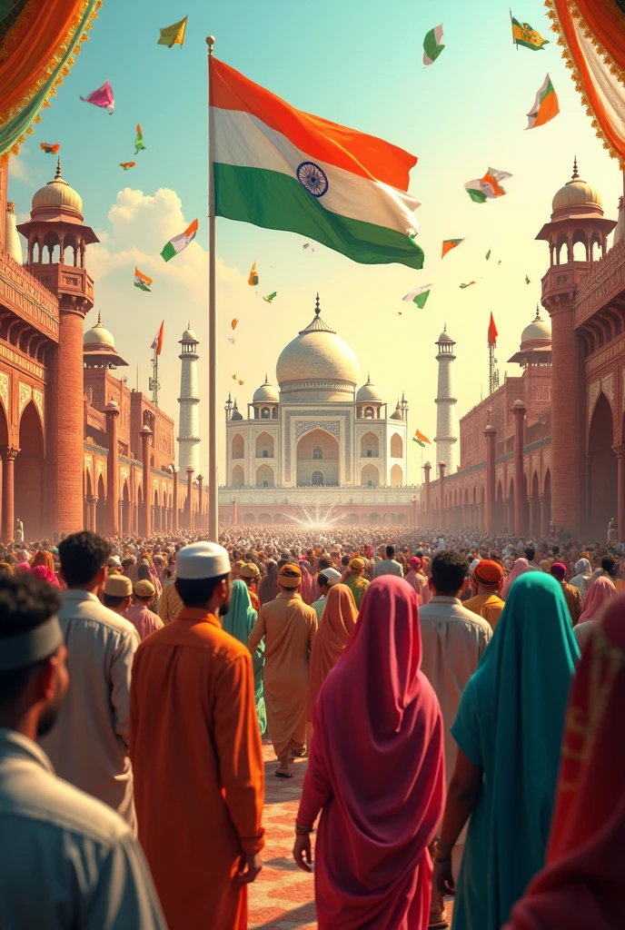 Happy independence day in India with Muslim's